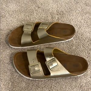 Metallic Gold Birkenstock’s